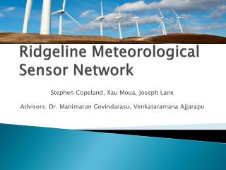 Ridgeline Meteorological Sensor Network