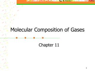 Molecular Composition of Gases