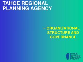 TAHOE REGIONAL PLANNING AGENCY