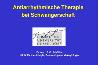 Antiarrhythmische Therapie bei Schwangerschaft