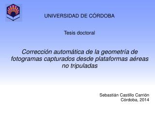 UNIVERSIDAD DE CÓRDOBA Tesis doctoral