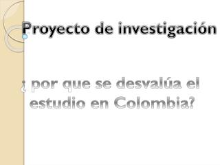 Proyecto de investigación