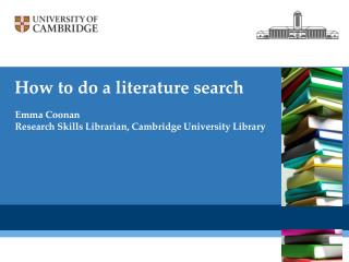 How to do a literature search