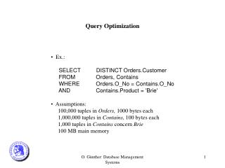 Query Optimization