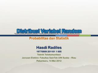 Distribusi Variabel Random