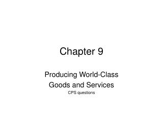 Chapter 9