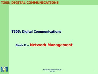 T305: Digital Communications