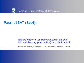 Parallel SAT (Sat4j)