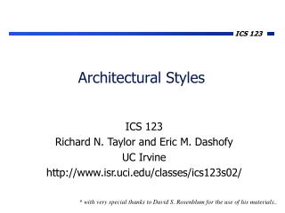 Architectural Styles