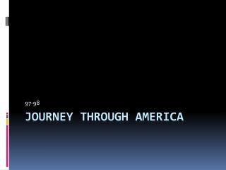 Journey Through America