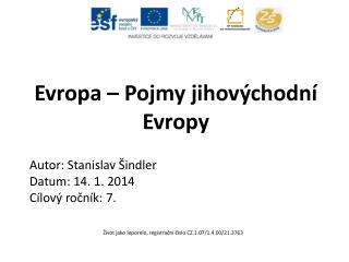 Evropa – Pojmy jihovýchodní Evropy