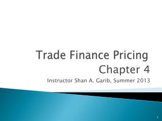 Trade Finance Pricing