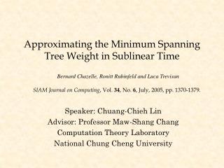Approximating the Minimum Spanning Tree Weight in Sublinear Time