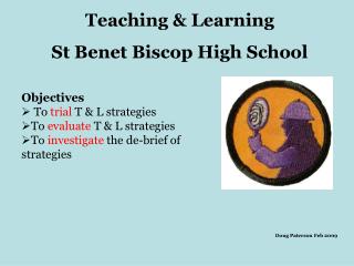 Teaching &amp; Learning St Benet Biscop High School