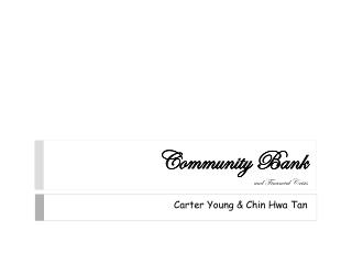 Community Bank and Financial Crisis