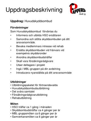 Uppdragsbeskrivning