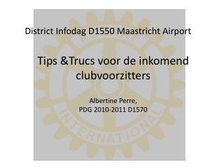 District Infodag D1550 Maastricht Airport