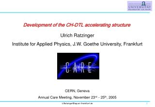 Development of the CH-DTL accelerating structure