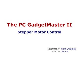 The PC GadgetMaster II