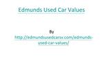 Edmunds Used Car Values