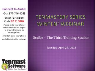 TenMastery Series Winten 2 webinar