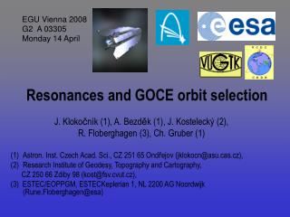 Resonances and GOCE orbit selection