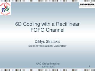 6D Cooling with a Rectilinear FOFO Channel