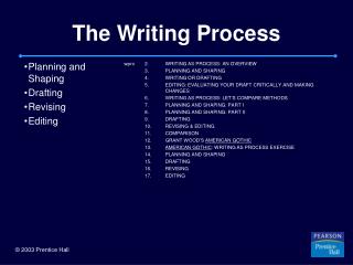 The Writing Process