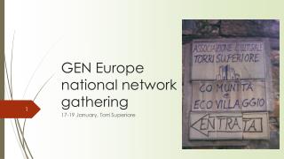 GEN Europe national network gathering