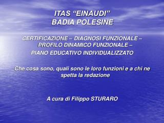 ITAS “EINAUDI” BADIA POLESINE