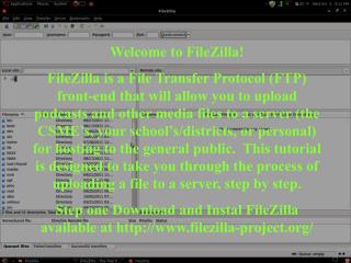 Welcome to FileZilla!