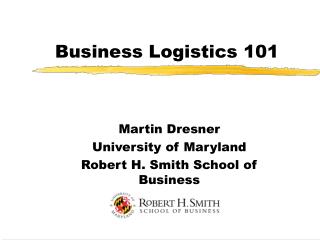 Business Logistics 101