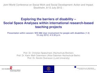 Exploring the barriers of disability –