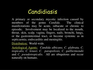 Candidiasis