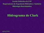 Hidrograma de Clark