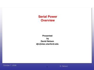 Serial Power Overview