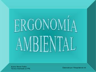 ERGONOMÍA AMBIENTAL