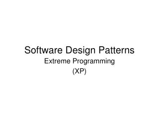 Software Design Patterns