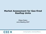 Market Assessment for Gas-fired Rooftop Units