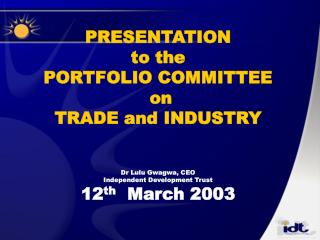 Outline of the Presentation