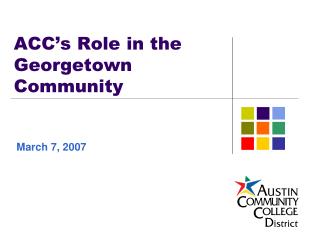 ACC’s Role in the Georgetown Community
