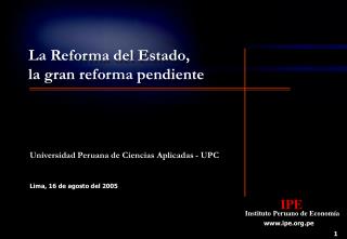 Lima, 16 de agosto del 2005