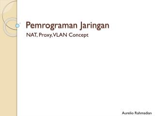 Pemrograman Jaringan