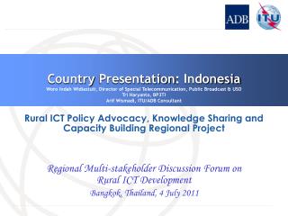 Country Presentation : Indonesia
