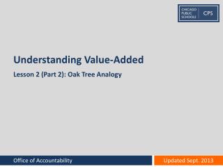 Understanding Value-Added