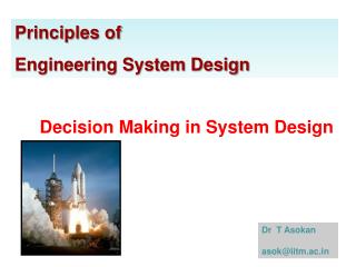 Principles of Engineering System Design