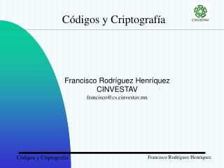 Códigos y Criptografía