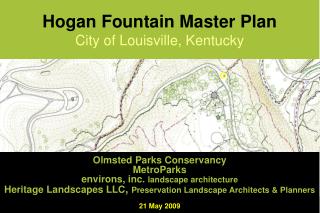 Hogan Fountain Master Plan City of Louisville, Kentucky