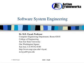 Software System Engineering