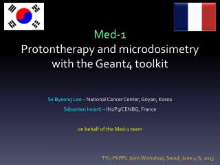 Med- 1 Protontherapy and microdosimetry with the Geant4 toolkit